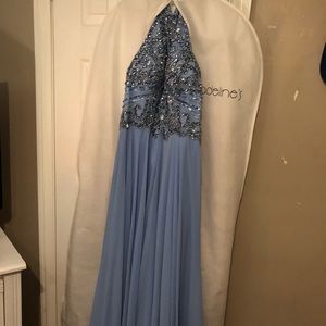 Jovanni periwinkle Blue designer dress